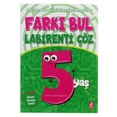 Ren Çocuk Yay. Farkı Bul Labirenti Çöz 5 Yaş
