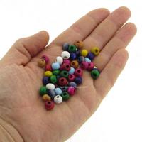 Ahşap Renkli Boncuk 8Mm 18'Li Paket