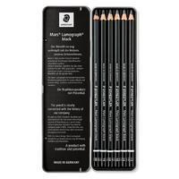 Staedtler Mars Lumograph Black Dereceli Resim Kalemi Seti 6'Lı Metal Kutuda