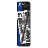 Staedtler Mars Lumograph Black Dereceli Resim Kalemi Seti 6'Lı Metal Kutuda
