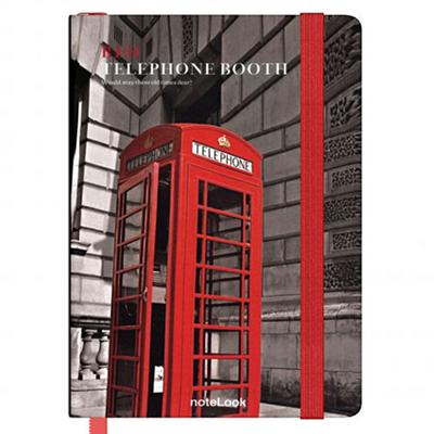 Scrikss Notelook A7 11X8cm Not Defteri Red Telephone Booth Çizgili