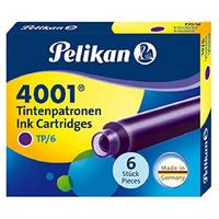 Pelikan 4001 Mürekkep Dolmakalem Kartuşu 6'Lı Mor