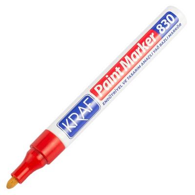 Kraf 830 Paint Marker Boya Markör Kırmızı