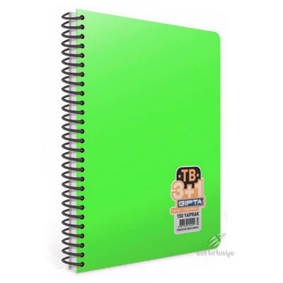 Gıpta Tb Seperatörlü Defter 3+1 Büyük Boy 150 Yaprak Yeşil