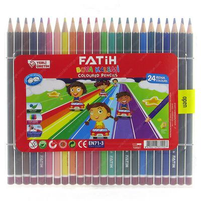 Fatih Kuru Boya Tam Boy 24 Renk Plastik Kutulu