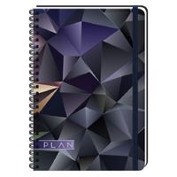 Keskin Color Plan Crystal Sp Sert Kapak Defter 17X24 100 Yp Çizgili Dark