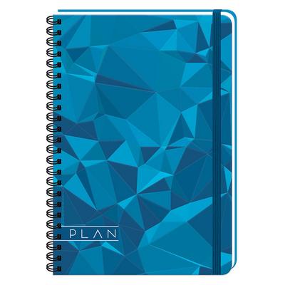 Keskin Color Plan Crystal Sp Sert Kapak Defter 17X24 100 Yp Kareli Night Blue