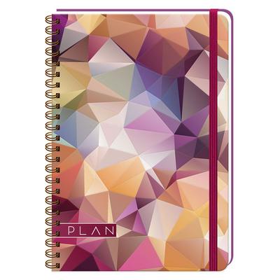 Keskin Color Plan Crystal Sp Sert Kapak Defter 17X24 100 Yp Kareli Purple