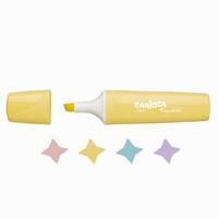 Carioca Fosforlu İşaretleme Kalemi Pastel Renkler 4'Lü Set