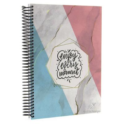 Mikro Sert Kapak Sp Defter 17X24cm 120 Yp Kareli Enjoy Marble