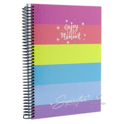 Mikro Sert Kapak Sp Defter 17X24cm 120 Yp Kareli Enjoy Superstar
