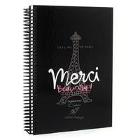 Mikro Sert Kapak Sp Defter 17X24cm 120 Yp Çizgili Black Merci