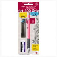 Tombow Sh-300 Grip Versatil Basmalı Kalem Set 0,7 Pembe