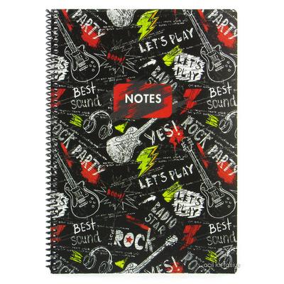 Keskin Color Pp Kapak Sp Defter A4 Büyük 80 Yp Çizgili Cool Boys Guitar