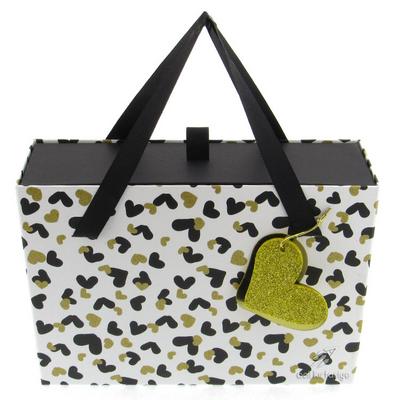 Gıpta Hediye Kutusu Çanta Şekilli 27X19x8cm Bx6894c B&W&G