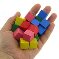 Südor Bs126 Ahşap Küp Blok Renkli 20'Li