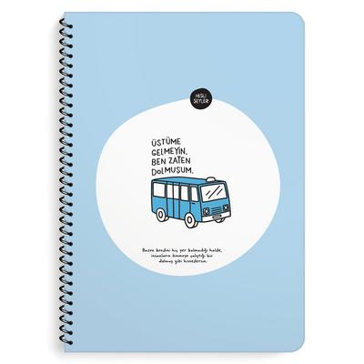 Keskin Color Hisli Şeyler Stickerlı Sp Defter A4 80 Yp Kareli Ben Zaten Dolmuşum