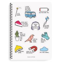 Keskin Color Hisli Şeyler Stickerlı Sp Defter A4 80 Yp Kareli Sıkıldım Artık