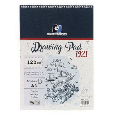 Alex Schoeller Drawing Pad 1921 120Gr A4 Boy 30 Yaprak