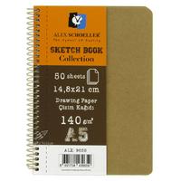 Alex Schoeller Sketchbook Collection Eskiz Defteri 140Gr A5 Boy 50 Yaprak