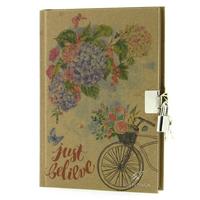 Keskin Color Kraft Hatıra Defteri Kilitli Just Believe