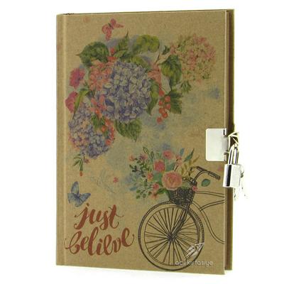 Keskin Color Kraft Hatıra Defteri Kilitli Just Believe