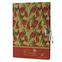 Keskin Color Kraft Hatıra Defteri Kilitli Red