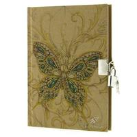 Keskin Color Kraft Hatıra Defteri Kilitli Butterfly