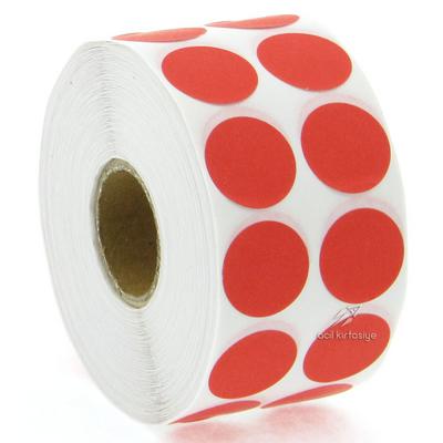 Tanex Nokta Etiketi 20Mm 2500'Lü Kırmızı