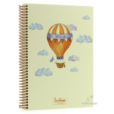 Keskin Color La Plume Balloons Spiralli Defter 17X24cm 80 Yaprak Kareli Orange