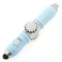 Taros 4967 Stres Çarklı Işıklı Tükenmez Touch Pen Mavi