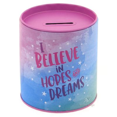 Taros 3216 Metal Açılabilir Kumbara I Believe In Hopes And Dreams
