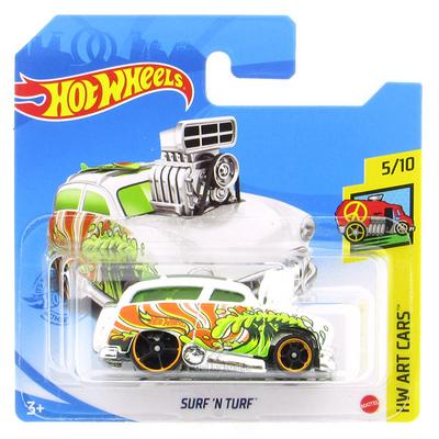 Hot Wheels 2021 Hw Art Cars 5/10 Surf N Turf Beyaz
