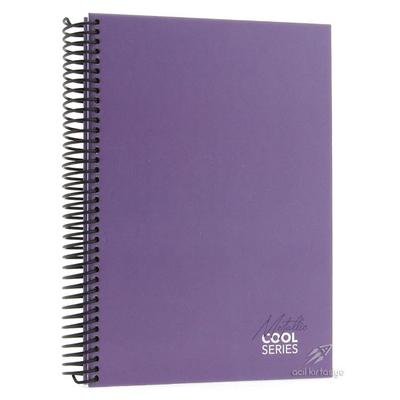 Mikro Sert Kapak Sp Defter 17X24cm 120 Yp Çizgili Cool Metallic Lila
