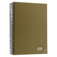 Mikro Sert Kapak Sp Defter 17X24cm 120 Yp Çizgili Cool Metallic Haki