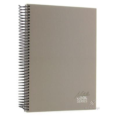 Mikro Sert Kapak Sp Defter 17X24cm 120 Yp Kareli Cool Metallic Gri