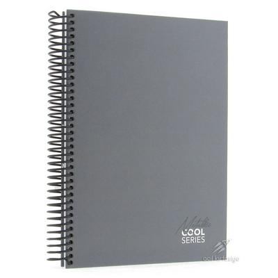 Mikro Sert Kapak Sp Defter 17X24cm 120 Yp Çizgili Cool Metallic Füme
