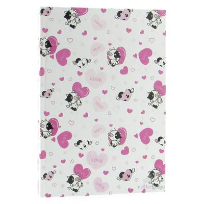 Taros Sert Kapak Defter 17X24 5041 Çizgisiz Cow Love