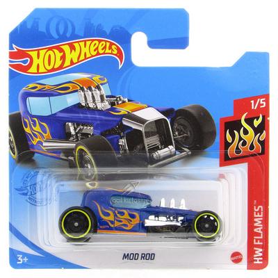 Hot Wheels 2021 Hw Flames 1/5 Mod Rod Mavi