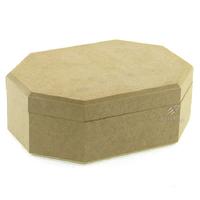 Ahşap Mdf Obje Takı Kutusu Sekizgen Büyük