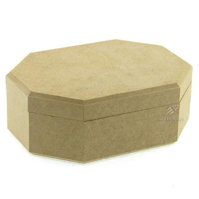 Ahşap Mdf Obje Takı Kutusu Sekizgen Büyük