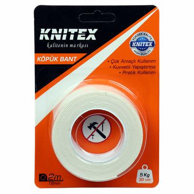 Knitex Çift Taraflı Köpük Bant 2Mx18mm