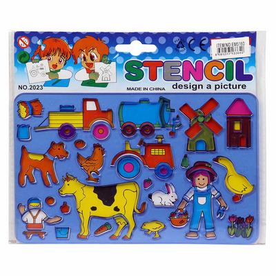 Plastik Stencil Şablon Boyama