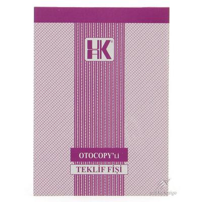 Ulaş Teklif Fişi 2/50 Otocopili 2 Nüsha (1 Asıl 1 Kopya)