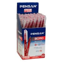 Pensan 2270 Büro Tükenmez Kalem 50'Li Paket Kırmızı