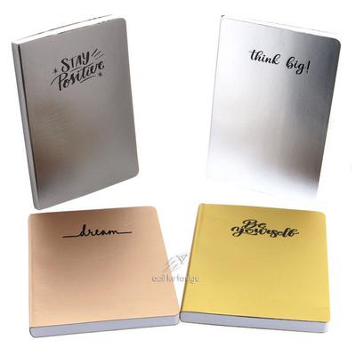 Liz Flxma15 Metalik Kapaklı Defter 15X21 Çizgili 120 Yaprak