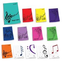 Müzik Defteri Pp Plastik Kapaklı Büyük Boy 30 Yaprak