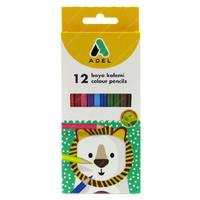 Adel Kuru Boya Karton Kutuda Tam Boy 12 Renk