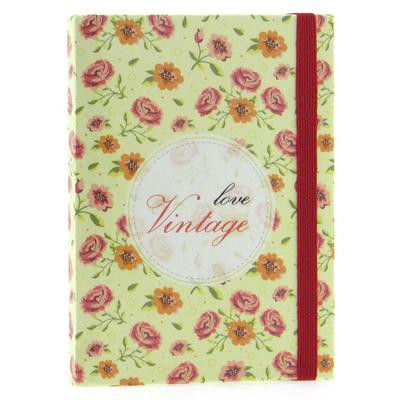 Liz Ofs121 Lastikli Not Defteri 8X11cm 96 Yp. Çizgili Vintage Yellow