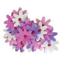 Kids Arts Şekilli Eva Yapışkanlı My-S350066 Çiçek Taşlı